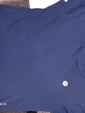 Victoria's Secret Navy Blue Sleep Tank with Small Embroidered Flower
